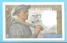 10 FRANCS MINEUR du 11=6=1942
