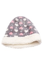 Infinity Bonnet Enfant Gris Cœurs Hiver Kawaii Polyester