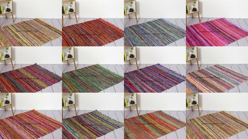 Indien handmade chindi tapis - indien,