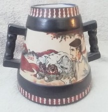 Ancien Vase Ciboure signé H Hodeau – Décor Pays Basque 