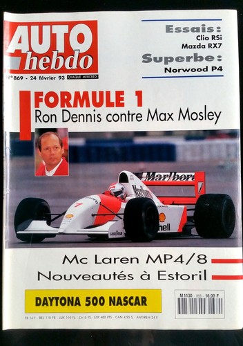 Auto hebdo 869 02 1993 - du, 24/02/1993