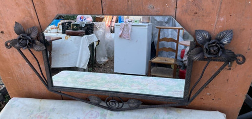 Miroir fer forgé - forgé-, cm