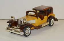 Voiture en Bois Nostalgie Maquette de Ancienne L 37cm Modèle Panneau