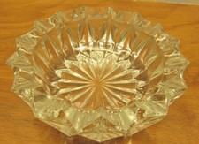 vintage crystal trinket bowl