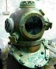 Casque d'ancre marine vert