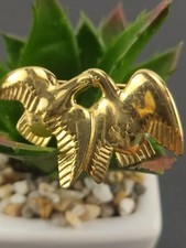 NINA RICCI Belle Broche Dorée Parfum “L'air du temps " en métal doré Vintage