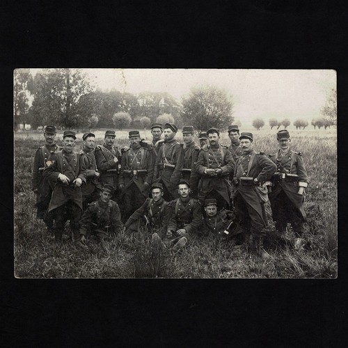 Cpa carte photo soldats