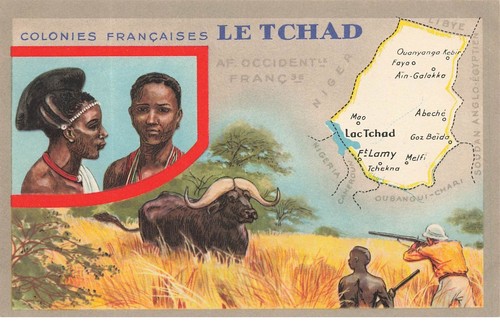 Tchad colonies françaises - tchad,