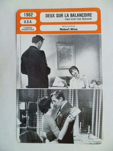 Carte fiche cinema - 1962, deux