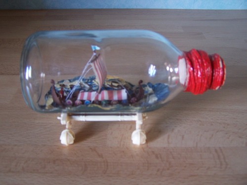 Bateau bouteille drakkar - drakkar,
