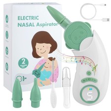 Aspirateur Nasal Bebe Electrique avec 5 Niveaux DAspiration, Mouche Bébé Élec...