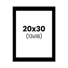 Passe-partout - Noir - 20x30cm
