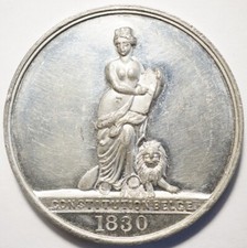 BELGIQUE : TRES RARE MEDAILLE FETES A NEW YORK POUR 50 ANS INDEPENDANCE 1880