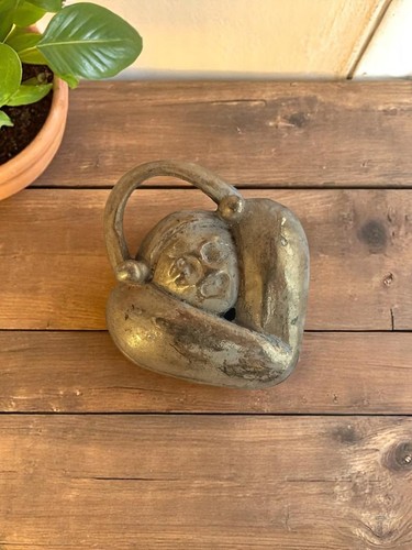 Sculpture vintage métal - , singe