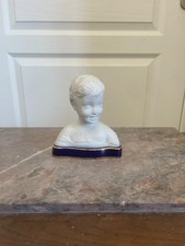 Ancien Buste Biscuit Limoges Tharaud Garçon Enfant Rieur d'après DONATELLO