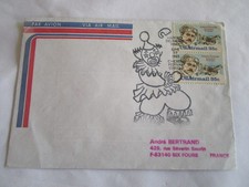 lettre par avion aUSA-france