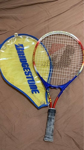 Raquette tennis rigide pour - de,