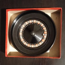 Ancien Jeu de la Roulette - vintage - avec coffret, bille, tapis papier, notice