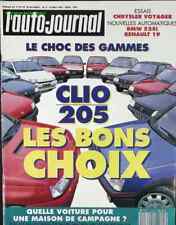 Renault Clio Peugeot 205 - L'auto journal - n° 9 - 1991 - revue magazine - voitu
