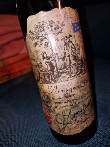Bouteille ancienne armagnac - bouteille,