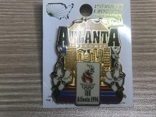 pins ATLANTA WELCOMES 1996 egf signe ACOG. jeux olympiques fond blanc USA