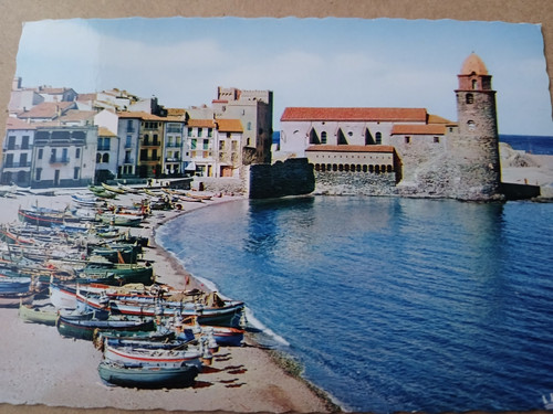 Cpa église barques pêche - église, et