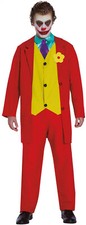 Déguisement Homme CLOWN Rouge L style Le Joker Batman Film Cinéma COMICS NEUF