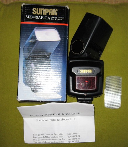 Flash sunpak 440 dedie - flash, af