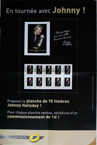 Affiche publicitaire timbre - du,