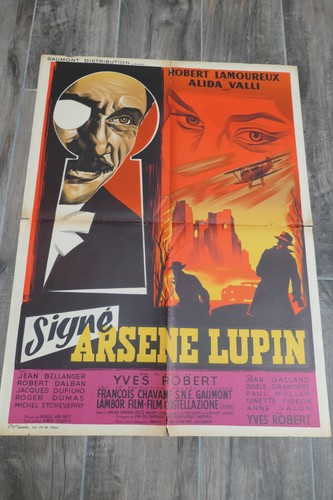 Affiche signé arsène lupin - affiche,