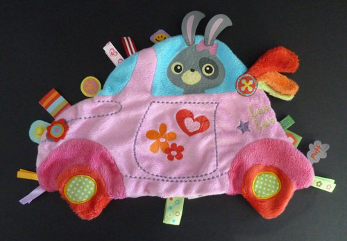 Doudou plat label voiture - doudou,