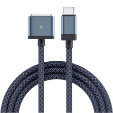 Câble USB-C Magnétique 3 - 2m, 140W, Charge Rapide, MacBook Pro/Air, Bleu