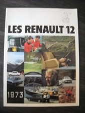 BROCHURE CATALOGUE RENAULT 12