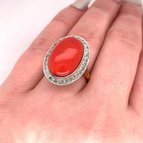 Bague designer vintage fait - bague,