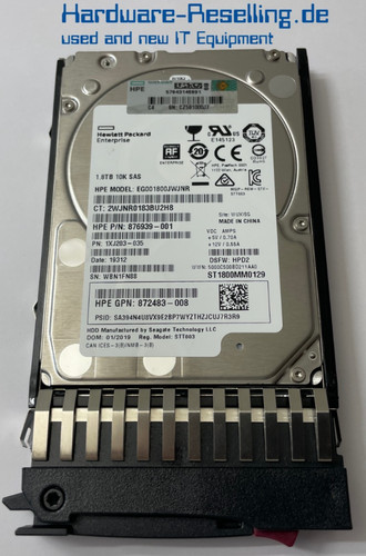Hpe eg001800jwjnr hdd interne - eg001800jwjnr,