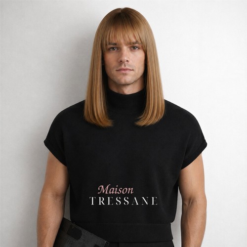 Perruque homme brun - perruque,