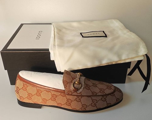 Gucci canvas horsebit - gg,