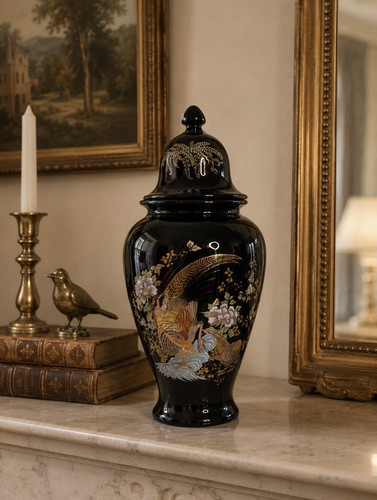 Pot couvert décoratif italien