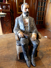 POT A TABAC en terre cuite  barbotine  par BERNARD BLOCH