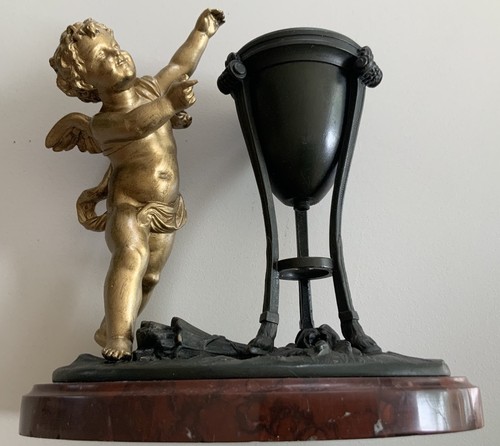 Ancien regule statue angelot - ,