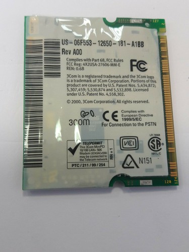 Carte réseau portable 3com - pc,