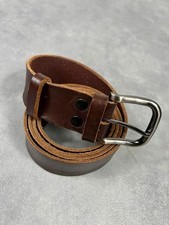 Ceinture cuir marron vintage