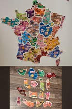 🐔16 Magnets Le Gaulois Carte de France 2014 *Lot no 9/9*