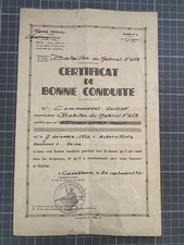 Certificat de bonne conduite