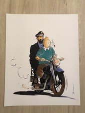 Affiche tintin par - affiche,