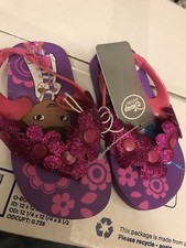 Doc Mcstuffins Girls Toddler Flip Flops Sandals Shoes Size 5/6