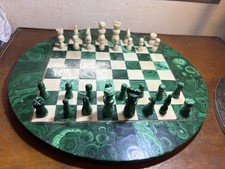 Jeu D’échecs En Malachite