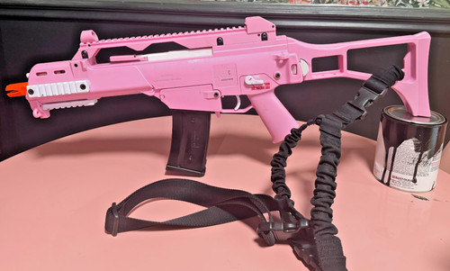 Used airsoft pink gun hk - used,