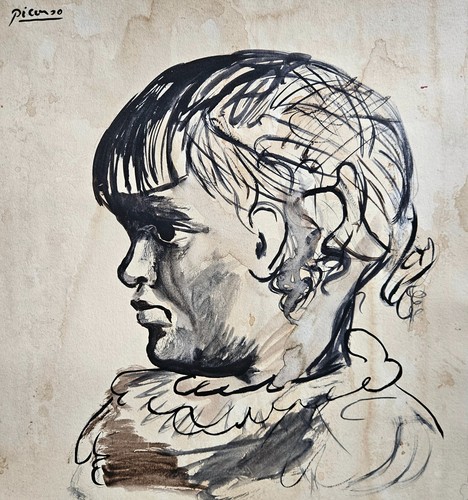 Tableau ancien signé picasso - ancien,