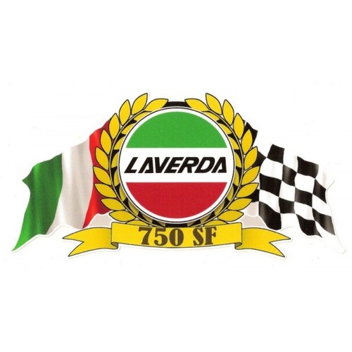 Laverda 750 flags sticker - laverda,